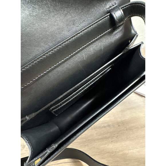 Salvatore‎ Ferragamo Calfskin Fiamma Small Crossbody Black - Picture 7 of 11